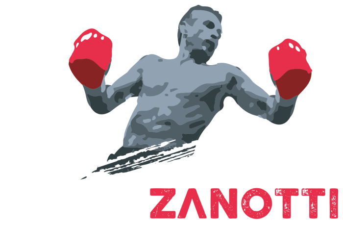 mario zanotti fight coach logo white